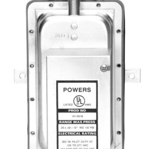 Siemens 141-0574 Airflow Switch, Diff Static Pressure, SPDT, Auto Reset
